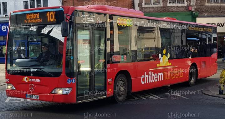 Image of Carousel Buses vehicle 880. Taken by Christopher T at 11.06.21 on 2022.02.01